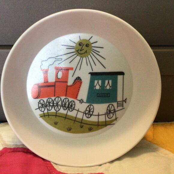 2 Ornamin Melamine Children’s bowls Train & Girl - Picture 3 of 5